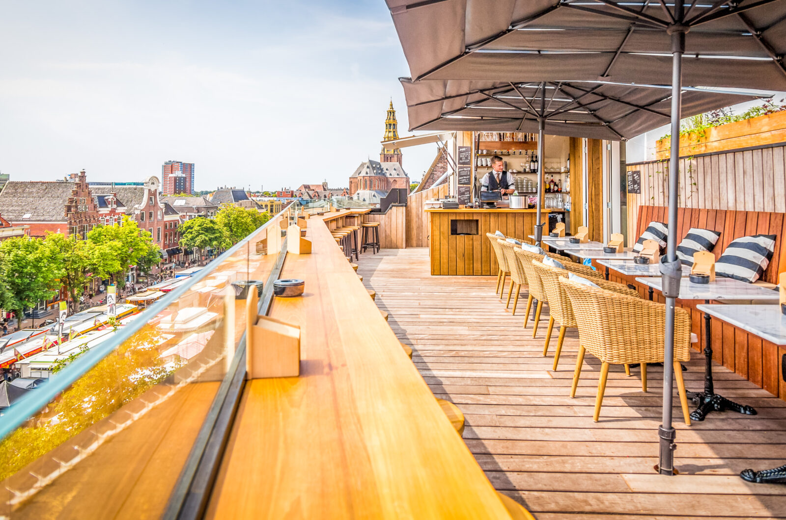 Terraces with a view: these are Groningen’s rooftop terraces